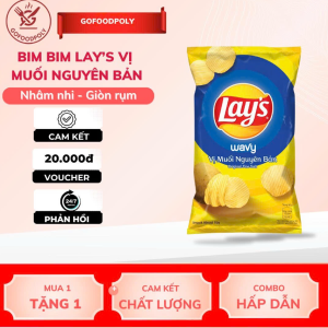 Bim bim Lays vị muối nguyên bản Gofoodpoly