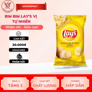 Bim bim Lays vị tự nhiên  Gofoodpoly