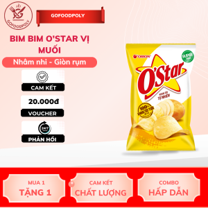 Bánh Snack O'Star vị Phô Mai Trứng Muối