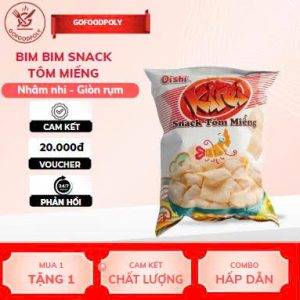🎃 Bim Bim Snack Tôm miếng – Giòn Tan Tự Nhiên, Bổ Dưỡng Mỗi Ngày!