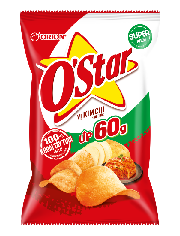 Bánh Snack O'Star vị Kim Chi Hàn Quốc - Ảnh 4