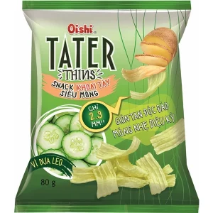 snack Oishi Tater Thins vị dưa leo