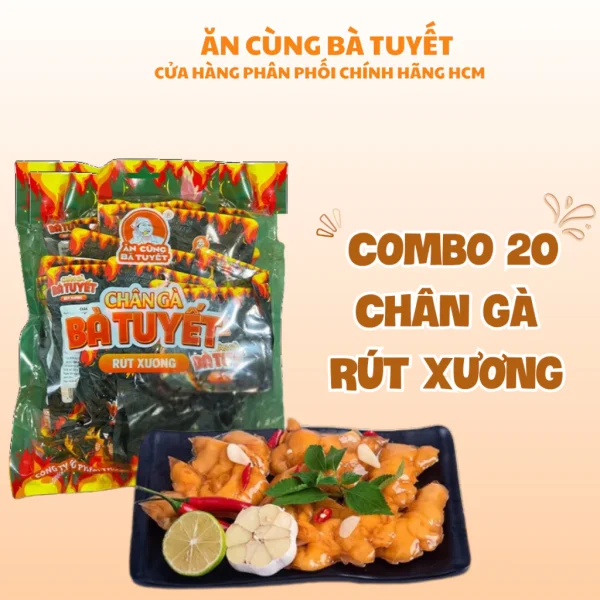 COMBO 20 chân gà rút xương